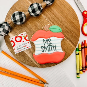 Personalized Apple Cookie