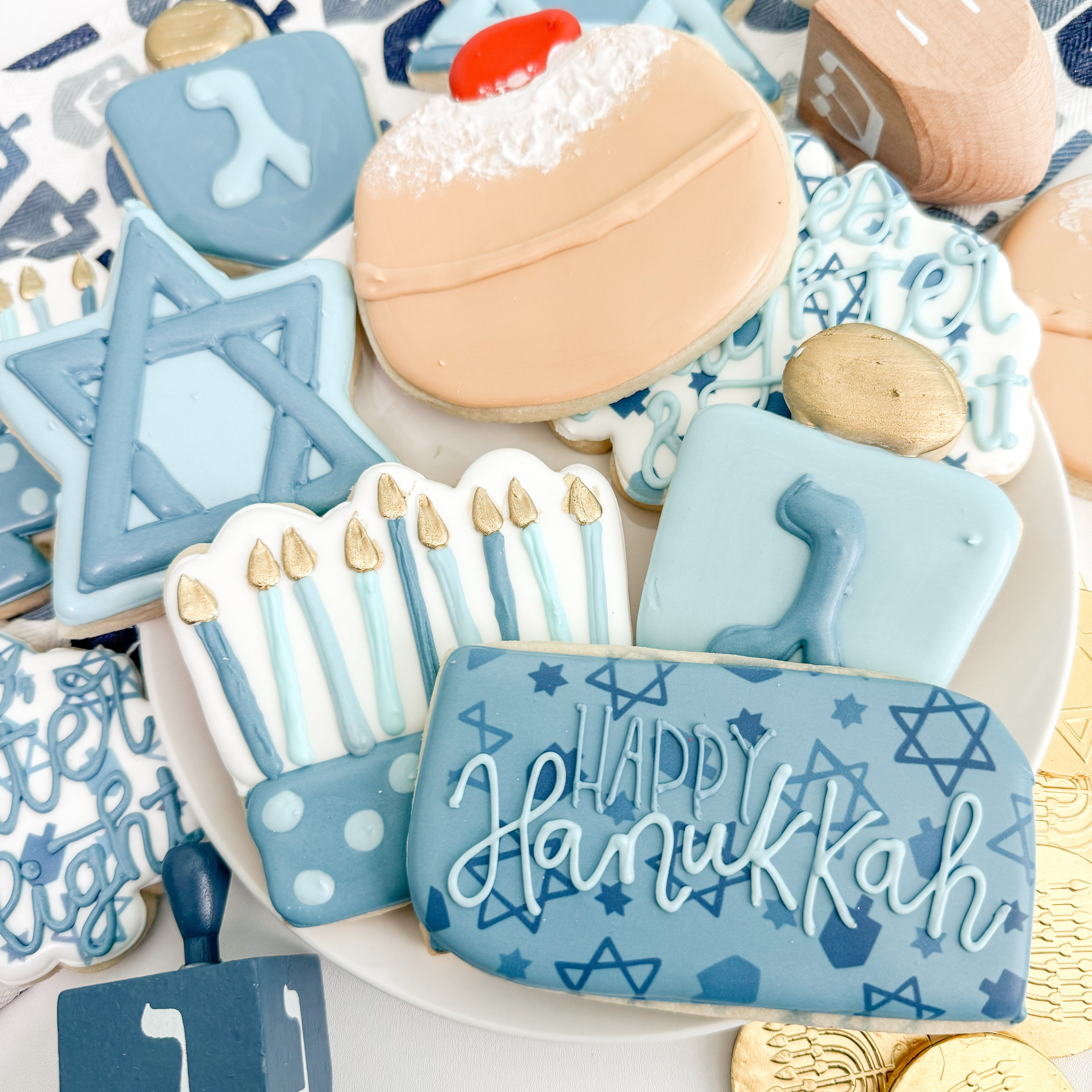 Assorted Hanukkah Cookies